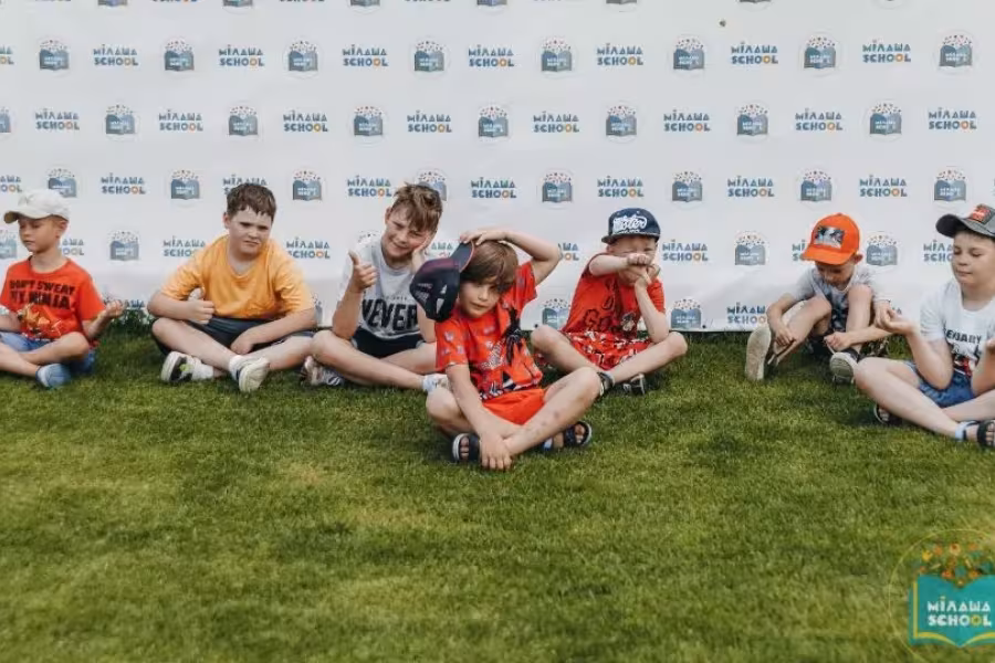 Children during outdoor activity